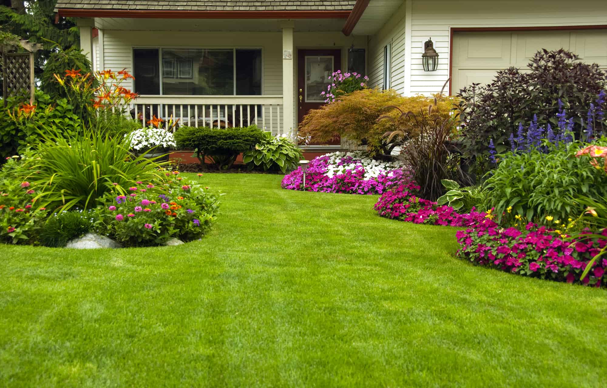 landscaped massachusetts home